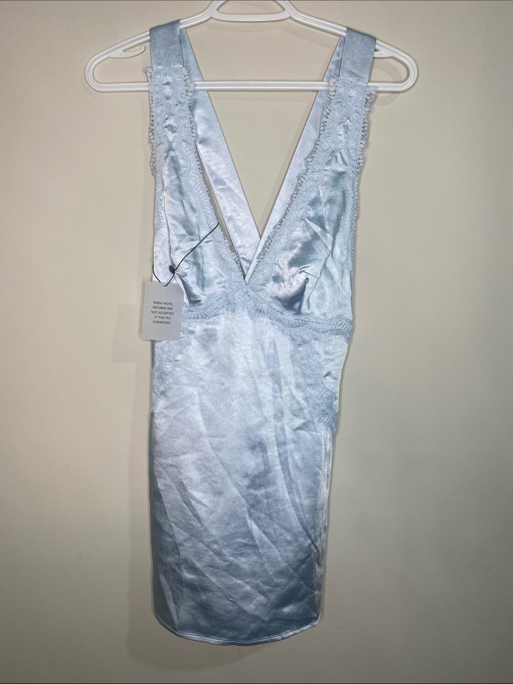 More To Come Eliza Mini Dress in Ice Blue